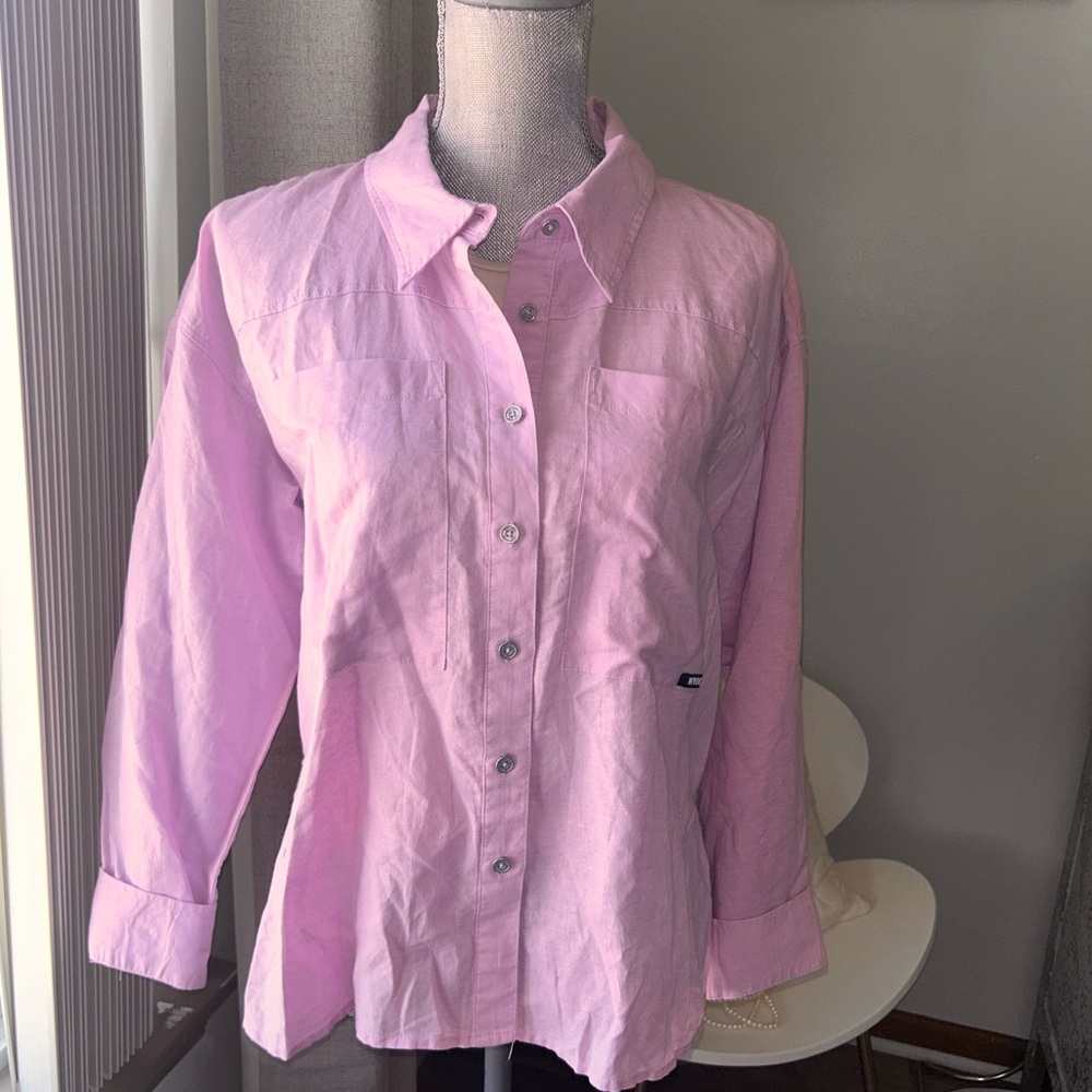 DKNY  Pink Button-Up Shirt